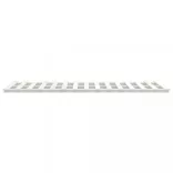 fehér tömör fenyőfa ágykeret 120x190 cm