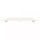 fehér tömör fenyőfa ágykeret 140x190 cm