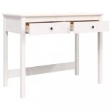 fehér tömör fenyőfa íróasztal fiókokkal 100 x 50 x 78 cm