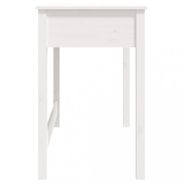 fehér tömör fenyőfa íróasztal fiókokkal 100 x 50 x 78 cm