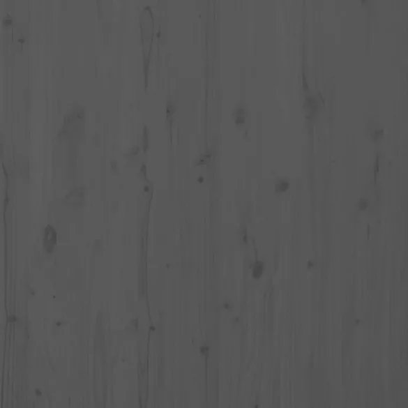 szürke tömör fenyőfa fali fejtámla 106 x 3 x 91,5 cm