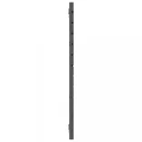 szürke tömör fenyőfa fali fejtámla 206 x 3 x 91,5 cm