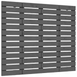 szürke tömör fenyőfa fali fejtámla 96 x 3 x 91,5 cm