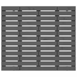 szürke tömör fenyőfa fali fejtámla 96 x 3 x 91,5 cm