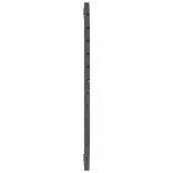 szürke tömör fenyőfa fali fejtámla 96 x 3 x 91,5 cm