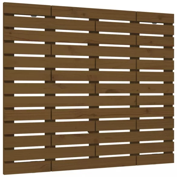 mézbarna tömör fenyőfa fali fejtámla 96 x 3 x 91,5 cm