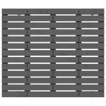 szürke tömör fenyőfa fali fejtámla 126 x 3 x 91,5 cm