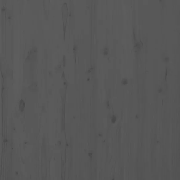 szürke tömör fenyőfa fali fejtámla 126 x 3 x 91,5 cm