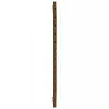 mézbarna tömör fenyőfa fali fejtámla 126 x 3 x 91,5 cm