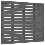 szürke tömör fenyőfa fali fejtámla 146 x 3 x 91,5 cm