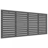 szürke tömör fenyőfa fali fejtámla 156 x 3 x 91,5 cm