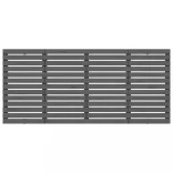 szürke tömör fenyőfa fali fejtámla 156 x 3 x 91,5 cm