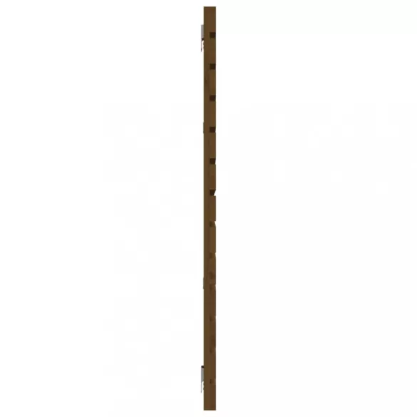 mézbarna tömör fenyőfa fali fejtámla 156 x 3 x 91,5 cm