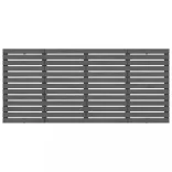 szürke tömör fenyőfa fali fejtámla 166 x 3 x 91,5 cm