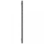 szürke tömör fenyőfa fali fejtámla 166 x 3 x 91,5 cm