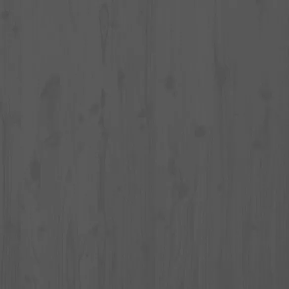 szürke tömör fenyőfa fali fejtámla 166 x 3 x 91,5 cm