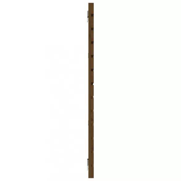 mézbarna tömör fenyőfa fali fejtámla 166 x 3 x 91,5 cm