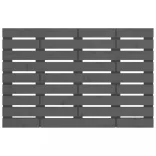 szürke tömör fenyőfa fali fejtámla 106 x 3 x 63 cm