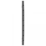 szürke tömör fenyőfa fali fejtámla 106 x 3 x 63 cm