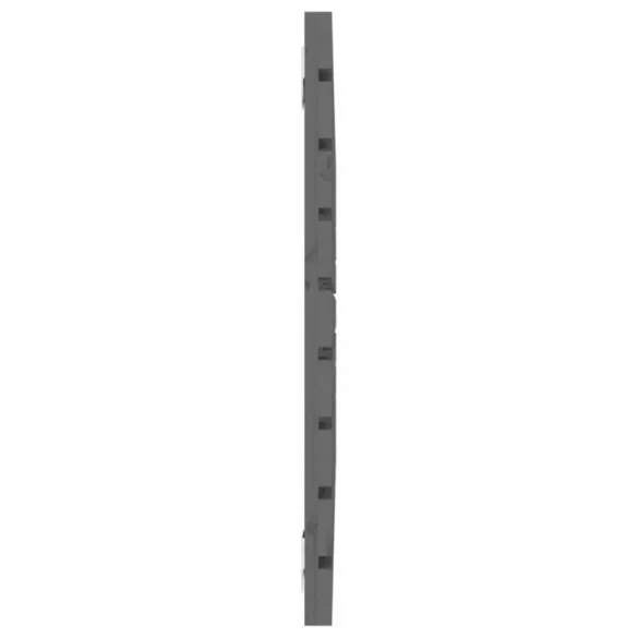 szürke tömör fenyőfa fali fejtámla 106 x 3 x 63 cm