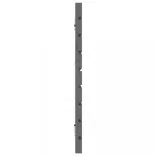 szürke tömör fenyőfa fali fejtámla 206 x 3 x 63 cm