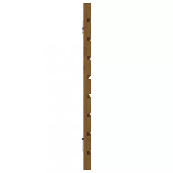 mézbarna tömör fenyőfa fali fejtámla 206 x 3 x 63 cm