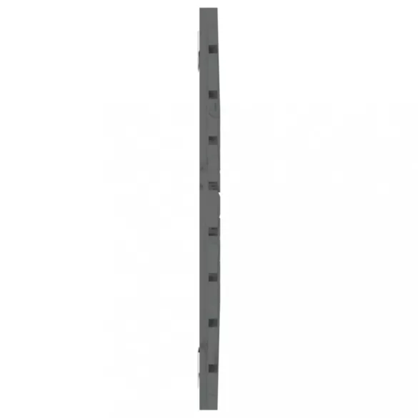 szürke tömör fenyőfa fali fejtámla 96 x 3 x 63 cm