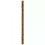 mézbarna tömör fenyőfa fali fejtámla 126 x 3 x 63 cm