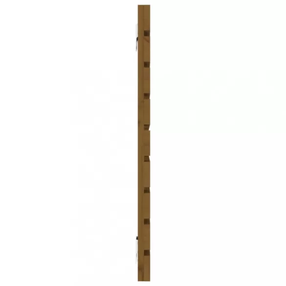 mézbarna tömör fenyőfa fali fejtámla 146 x 3 x 63 cm