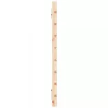 tömör fenyőfa fali fejtámla 156x3x63 cm