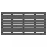 szürke tömör fenyőfa fali fejtámla 156x3x63 cm