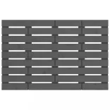 szürke tömör fenyőfa fali fejtámla 81x3x63 cm