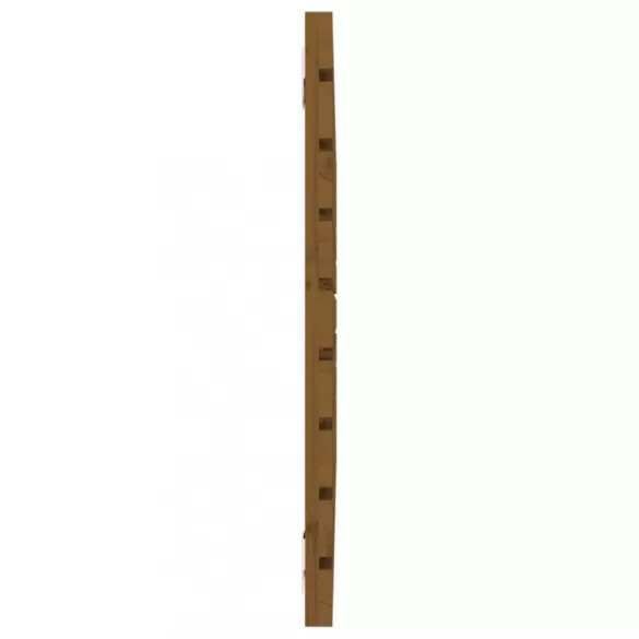 mézbarna tömör fenyőfa fali fejtámla 81x3x63 cm