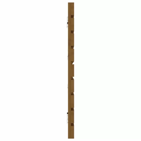 mézbarna tömör fenyőfa fali fejtámla 166x3x63 cm