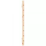 tömör fenyőfa fali fejtámla 141x3x63 cm