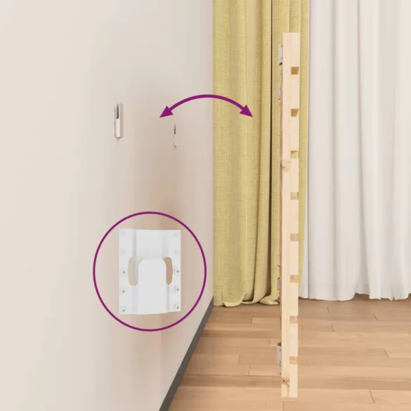 tömör fenyőfa fali fejtámla 141x3x63 cm