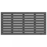 szürke tömör fenyőfa fali fejtámla 141x3x63 cm