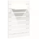 2 db fehér tömör fenyőfa falra szerelhető éjjeli polc