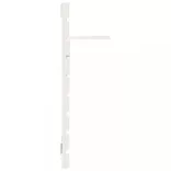 2 db fehér tömör fenyőfa falra szerelhető éjjeli polc