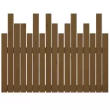 mézbarna tömör fenyőfa fali fejtámla 108 x 3 x 80 cm