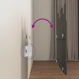 szürke tömör fenyőfa fali fejtámla 95,5 x 3 x 80 cm