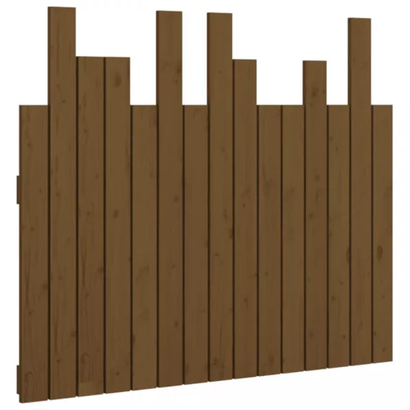 mézbarna tömör fenyőfa fali fejtámla 95,5 x 3 x 80 cm