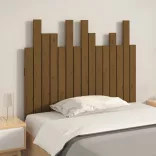 mézbarna tömör fenyőfa fali fejtámla 95,5 x 3 x 80 cm