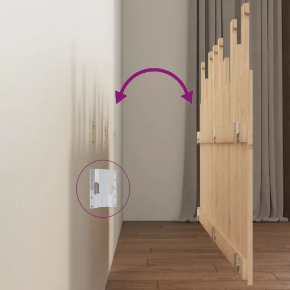 tömör fenyőfa fali fejtámla 159,5x3x80 cm