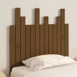 mézbarna tömör fenyőfa fali fejtámla 82,5 x 3 x 80 cm