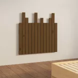 mézbarna tömör fenyőfa fali fejtámla 82,5 x 3 x 80 cm
