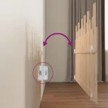 tömör fenyőfa fali fejtámla 185x3x80 cm