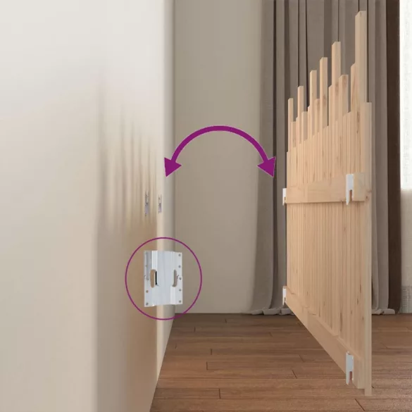 tömör fenyőfa fali fejtámla 185x3x80 cm