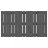 szürke tömör fenyőfa fali fejtámla 108 x 3 x 60 cm