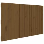 mézbarna tömör fenyőfa fali fejtámla 108 x 3 x 60 cm